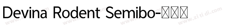 Devina Rodent Semibo字体转换